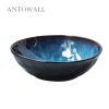 Cat Eye Blue Ceramic Salad Bowl