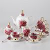 Vintage European Rose Coffee Set