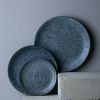 Charcoal Grey Matte Finish Ceramic Plate