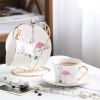 Bone China Flamingo Coffee Set
